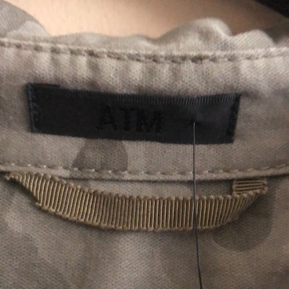 ATM Sage Green Camouflage Medium Denim Jacket - Picture 5 of 12